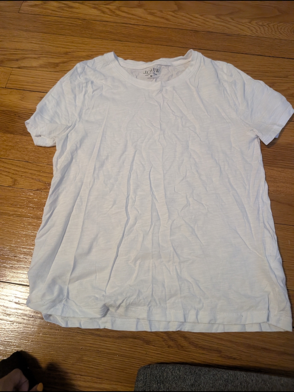 J. Crew White Vintage Cotton Crewneck Tee